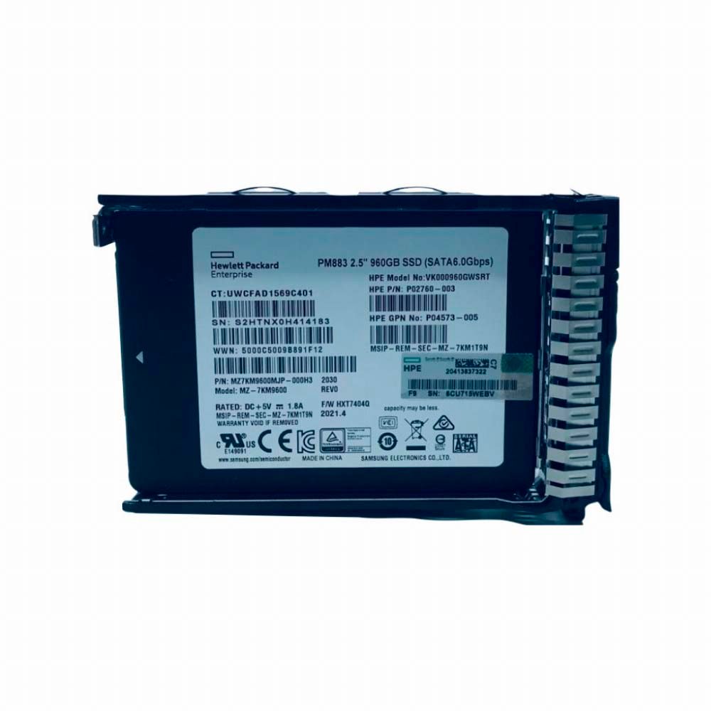 DISCO DURO PARA SERVIDOR MARCA HPE 960GB 2.5" RI SFF BC SSD
